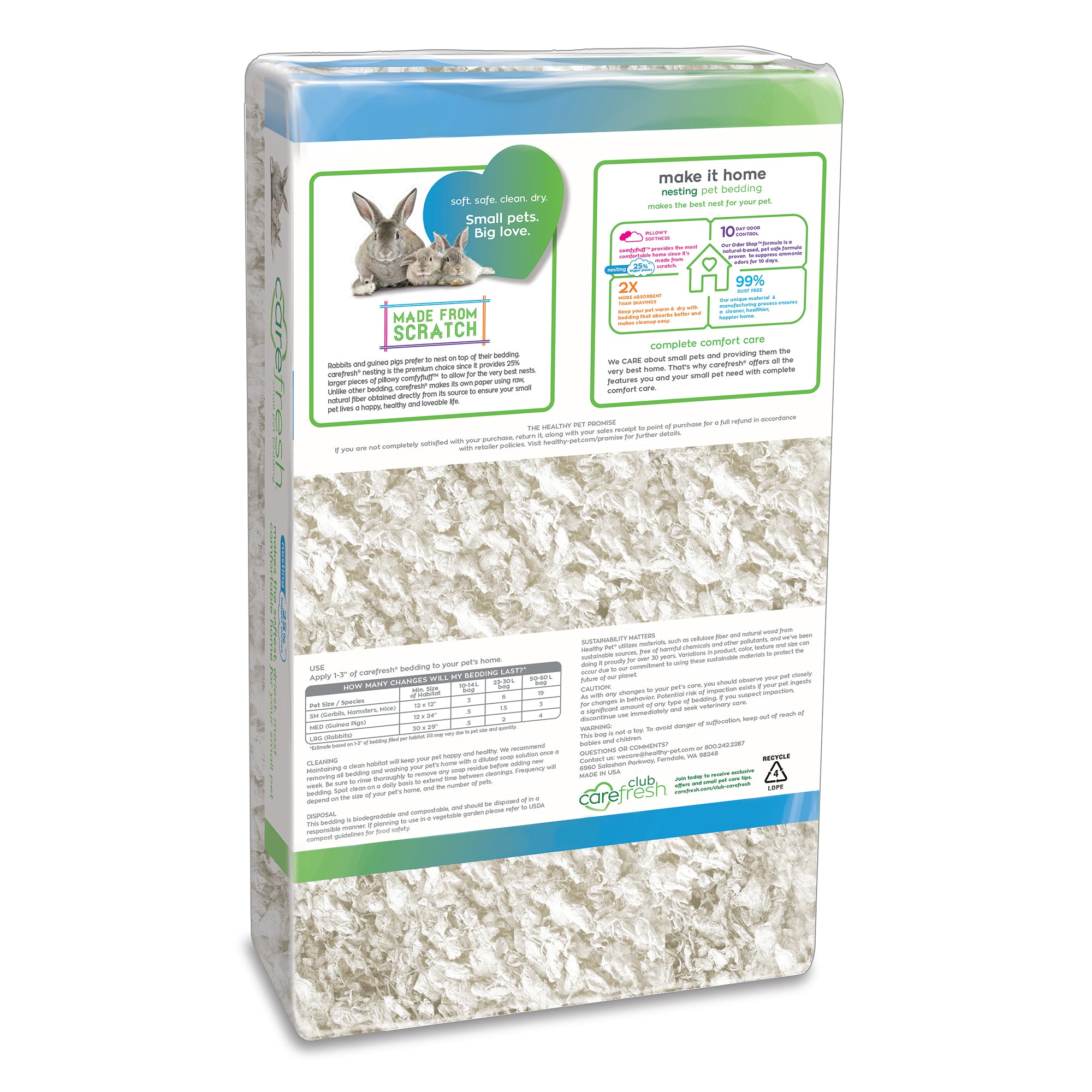 ["fillerId", "https://cdn.shopify.com/s/files/1/0037/0268/5745/files/White-Nesting_23L_Back.jpg?22460", "carefresh small pet bedding white 23L"]